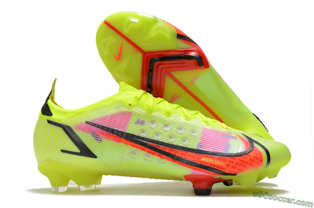 Nike Mercurial Vapor 14 Elite FG Firm Ground Soccer Cleats - Yellow/Red/Black 1