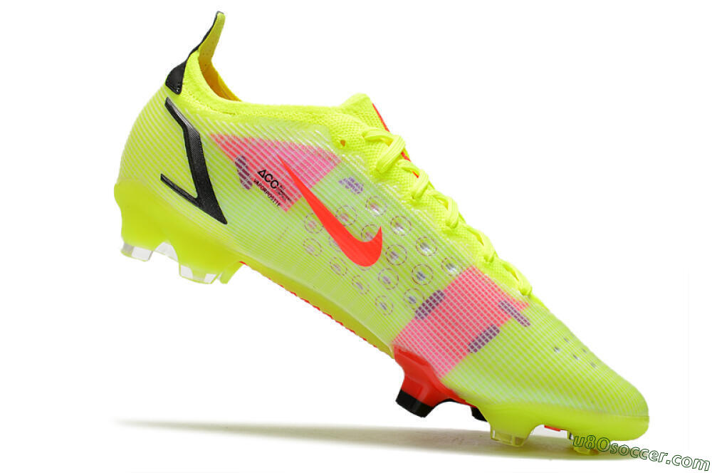 Nike Mercurial Vapor 14 Elite FG Firm Ground Soccer Cleats - Yellow/Red/Black 4