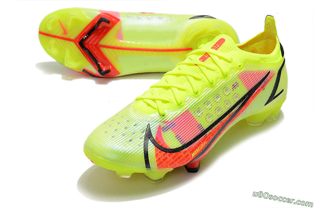 Nike Mercurial Vapor 14 Elite FG Firm Ground Soccer Cleats - Yellow/Red/Black 3