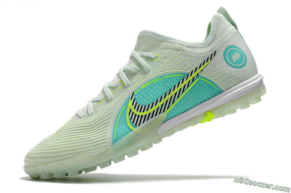Nike Mercurial Vapor 14 Pro TF Artificial Turf Soccer Shoes - Yellow/Black/Jade 5