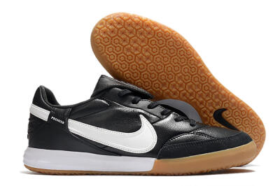 Nike The Premier 3 IC Indoor & Futsal Soccer Shoes - Black/White/Brown