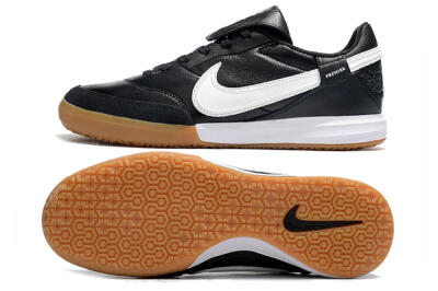 Nike The Premier 3 IC Indoor & Futsal Soccer Shoes - Black/White/Brown
