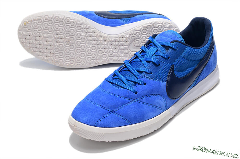 Nike Premier 2 Sala IC Indoor & Futsal Soccer Shoes - Blue/White 3