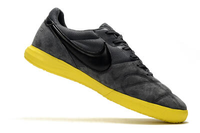 Nike Premier 2 Sala IC Indoor & Futsal Soccer Shoes - Grey/Black/Yellow