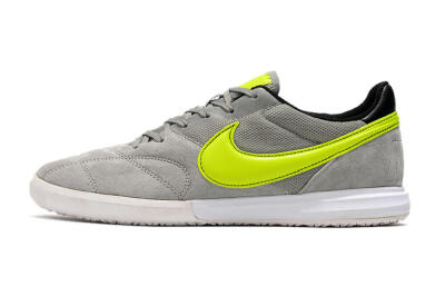 Nike Premier 2 Sala IC Indoor & Futsal Soccer Shoes - Grey/Yellow/Black