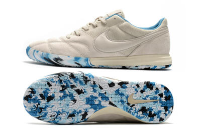 Nike Premier 2 Sala IC Indoor & Futsal Soccer Shoes - Beige/White/Blue