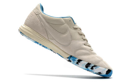 Nike Premier 2 Sala IC Indoor & Futsal Soccer Shoes - Beige/White/Blue