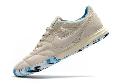 Nike Premier 2 Sala IC Indoor & Futsal Soccer Shoes - Beige/White/Blue