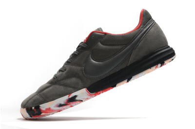 Nike Premier 2 Sala IC Indoor & Futsal Soccer Shoes - Grey/White/Red