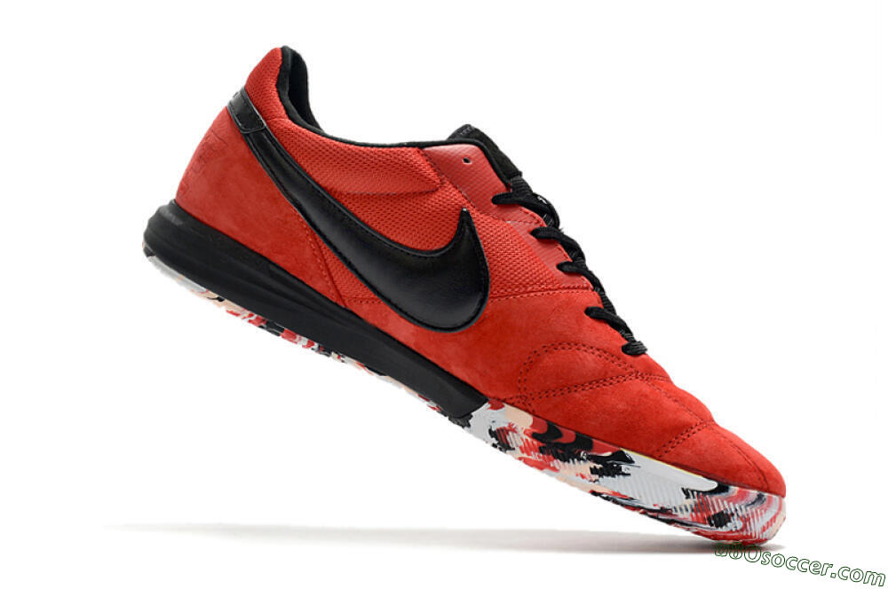Nike Premier 2 Sala IC Indoor & Futsal Soccer Shoes - Red/Black/White 4