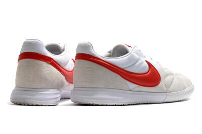 Nike Premier 2 Sala IC Indoor & Futsal Soccer Shoes - Grey/White/Red