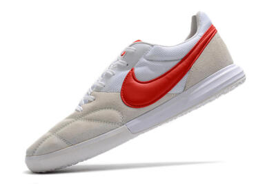 Nike Premier 2 Sala IC Indoor & Futsal Soccer Shoes - Grey/White/Red
