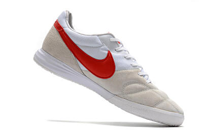 Nike Premier 2 Sala IC Indoor & Futsal Soccer Shoes - Grey/White/Red