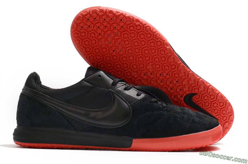Nike Premier 2 Sala IC Indoor & Futsal Soccer Shoes - Black/Red 1
