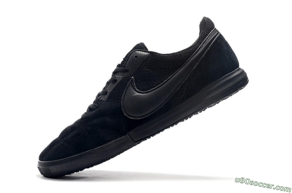 Nike Premier 2 Sala IC Indoor & Futsal Soccer Shoes - Black/Black 8