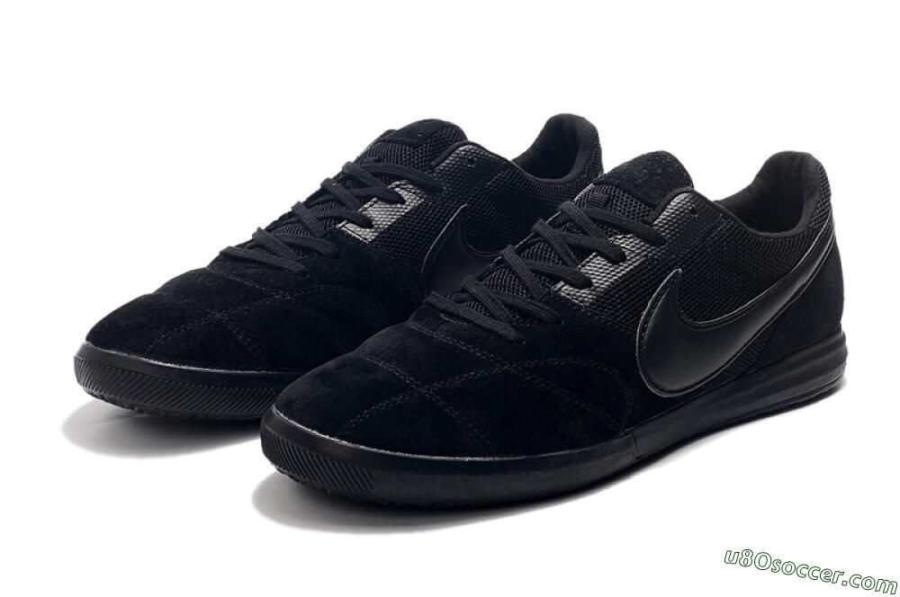 Nike Premier 2 Sala IC Indoor & Futsal Soccer Shoes - Black/Black 5