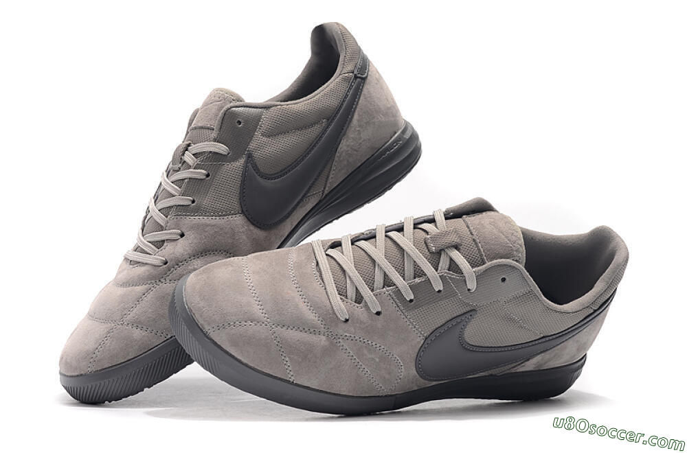 Nike Premier 2 Sala IC Indoor & Futsal Soccer Shoes - Grey/Grey 6