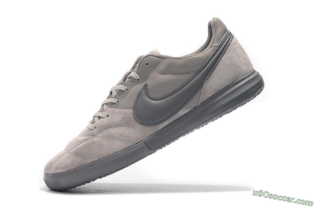 Nike Premier 2 Sala IC Indoor & Futsal Soccer Shoes - Grey/Grey 8
