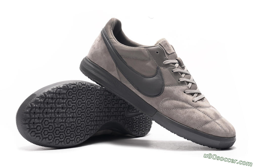 Nike Premier 2 Sala IC Indoor & Futsal Soccer Shoes - Grey/Grey 4