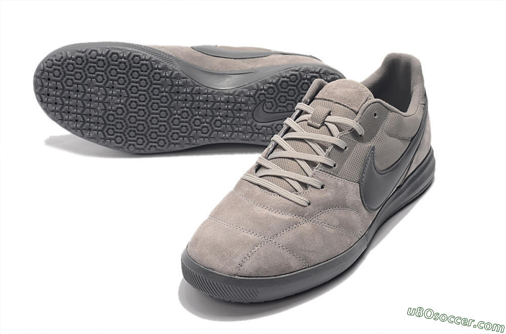 Nike Premier 2 Sala IC Indoor & Futsal Soccer Shoes - Grey/Grey 3
