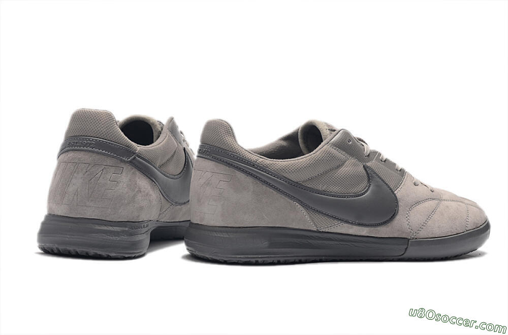 Nike Premier 2 Sala IC Indoor & Futsal Soccer Shoes - Grey/Grey 9