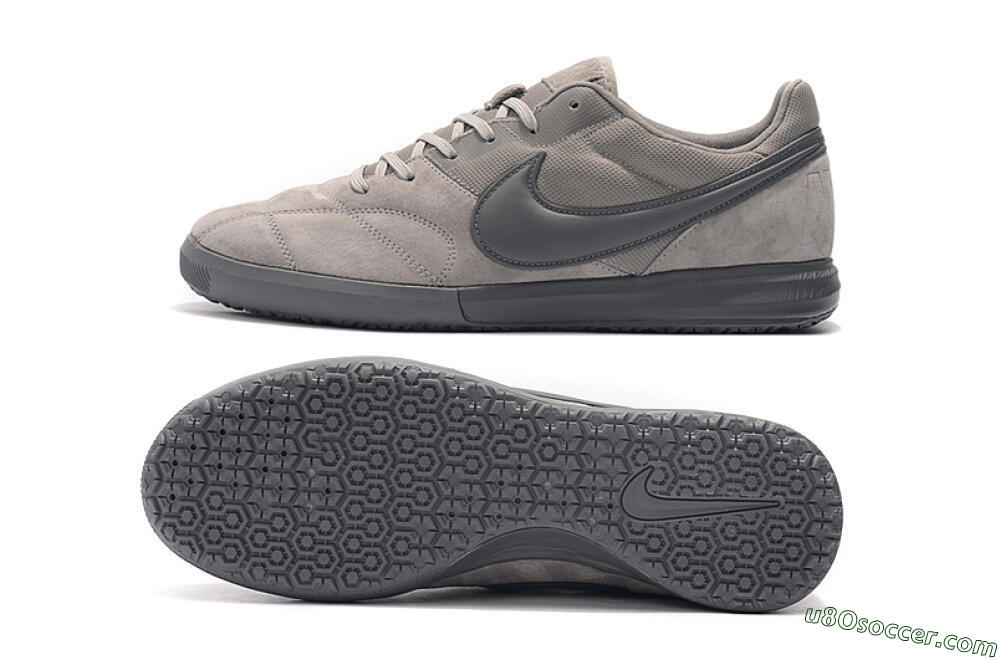 Nike Premier 2 Sala IC Indoor & Futsal Soccer Shoes - Grey/Grey 0