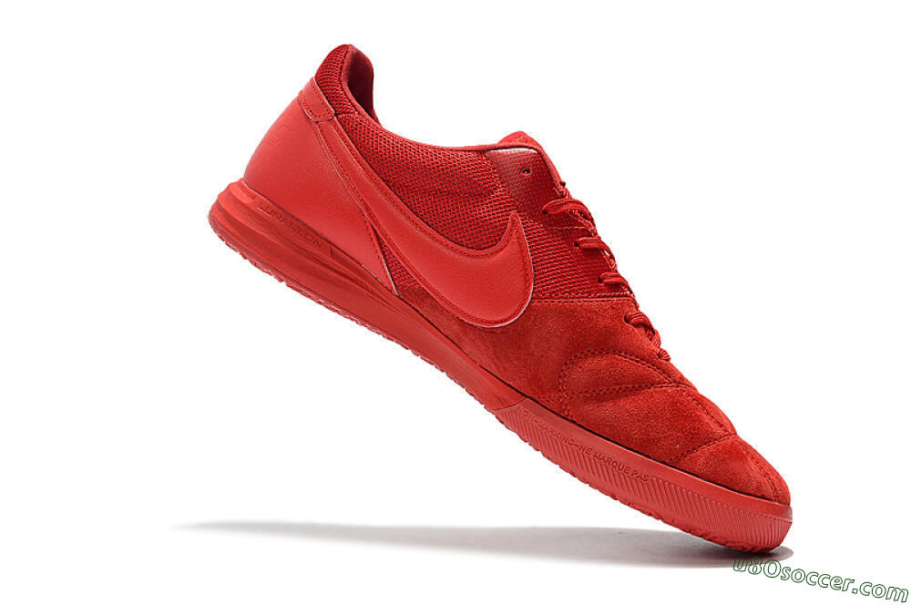 Nike Premier 2 Sala IC Indoor & Futsal Soccer Shoes - Red/Red 7