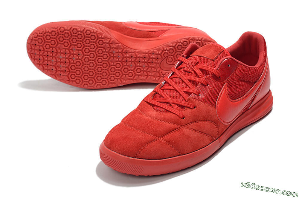 Nike Premier 2 Sala IC Indoor & Futsal Soccer Shoes - Red/Red 3