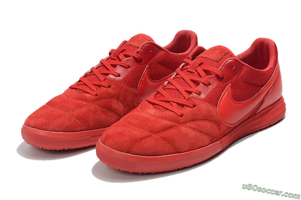 Nike Premier 2 Sala IC Indoor & Futsal Soccer Shoes - Red/Red 5