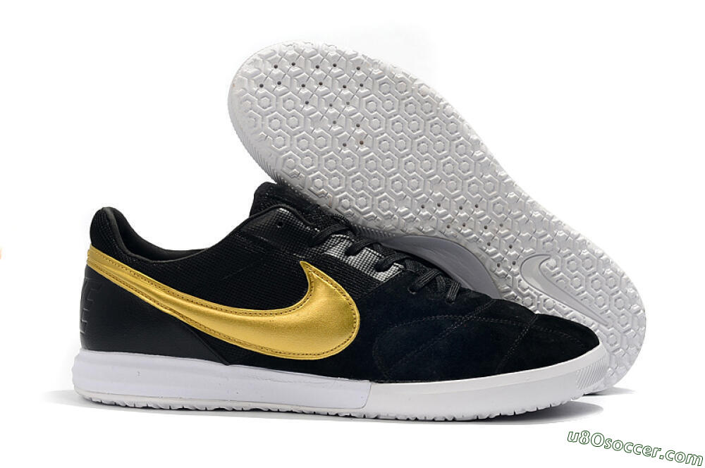 Nike Premier 2 Sala IC Indoor & Futsal Soccer Shoes - Black/Gold/White 1