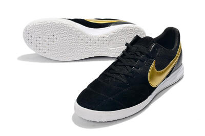 Nike Premier 2 Sala IC Indoor & Futsal Soccer Shoes - Black/Gold/White