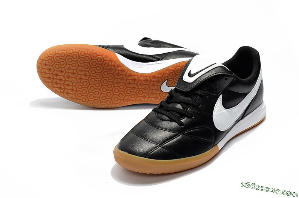 Nike Premier 2 Sala IC Indoor & Futsal Soccer Shoes - Black/White/Brown 3