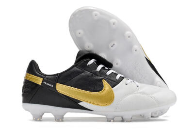 Nike The Premier 3 FG Firm Ground Soccer Cleats - White/Gold/Black