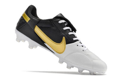 Nike The Premier 3 FG Firm Ground Soccer Cleats - White/Gold/Black