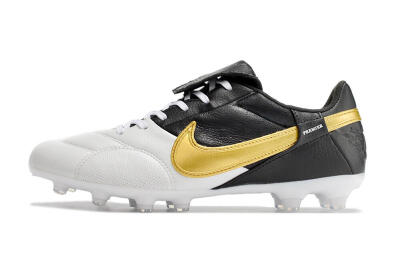Nike The Premier 3 FG Firm Ground Soccer Cleats - White/Gold/Black