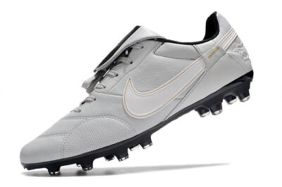Nike The Premier 3 FG Firm Ground Soccer Cleats - Grey/White/Black
