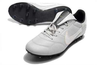 Nike The Premier 3 FG Firm Ground Soccer Cleats - Grey/White/Black