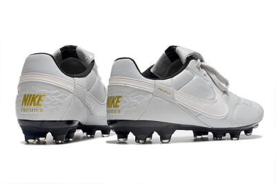Nike The Premier 3 FG Firm Ground Soccer Cleats - Grey/White/Black