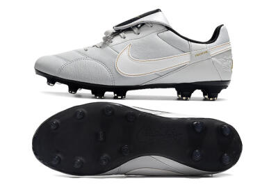 Nike The Premier 3 FG Firm Ground Soccer Cleats - Grey/White/Black