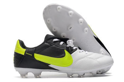 Nike The Premier 3 FG Firm Ground Soccer Cleats - White/Yellow/Black