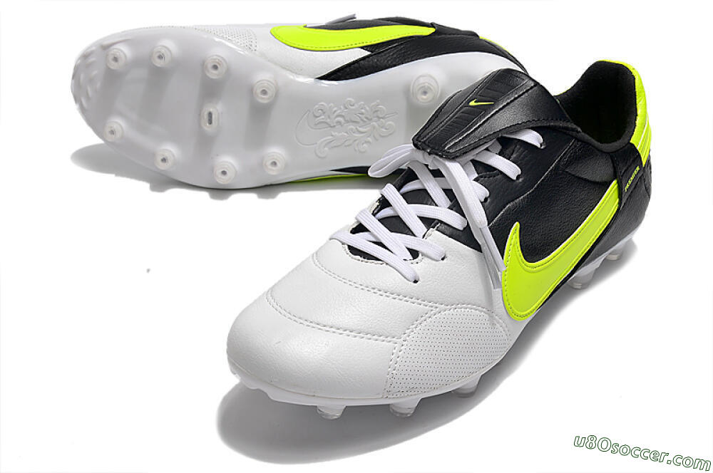 Nike The Premier 3 FG Firm Ground Soccer Cleats - White/Yellow/Black 3