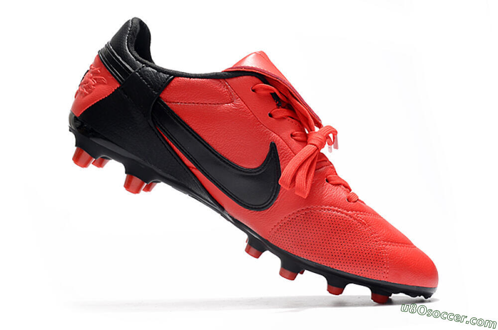 Nike The Premier 3 FG Firm Ground Soccer Cleats - Red/Black 4