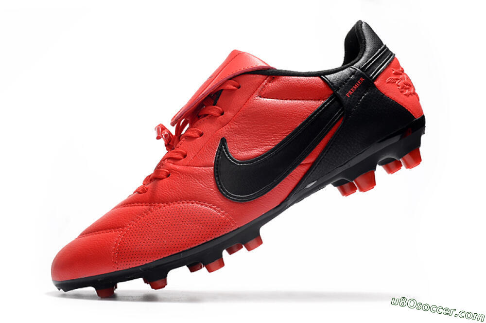Nike The Premier 3 FG Firm Ground Soccer Cleats - Red/Black 5