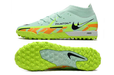 Nike Phantom GT Pro TF Artificial Turf Soccer Shoes - Jade/Yellow/Orange/Black