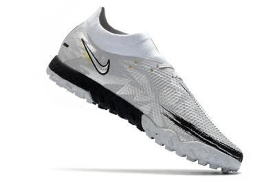 Nike Phantom GT Pro TF Artificial Turf Soccer Shoes - Silver/Black/Yellow