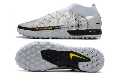 Nike Phantom GT Pro TF Artificial Turf Soccer Shoes - Silver/Black/Yellow