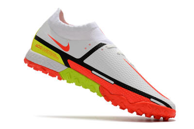 Nike Phantom GT Pro TF Artificial Turf Soccer Shoes - White/Black/Red/Yellow