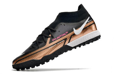 Nike Phantom GT Pro TF Artificial Turf Soccer Shoes - Gold/Black/White