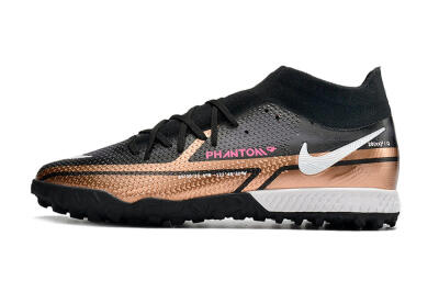 Nike Phantom GT Pro TF Artificial Turf Soccer Shoes - Gold/Black/White