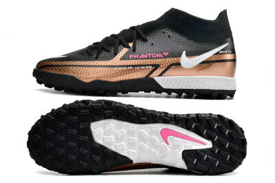 Nike Phantom GT Pro TF Artificial Turf Soccer Shoes - Gold/Black/White